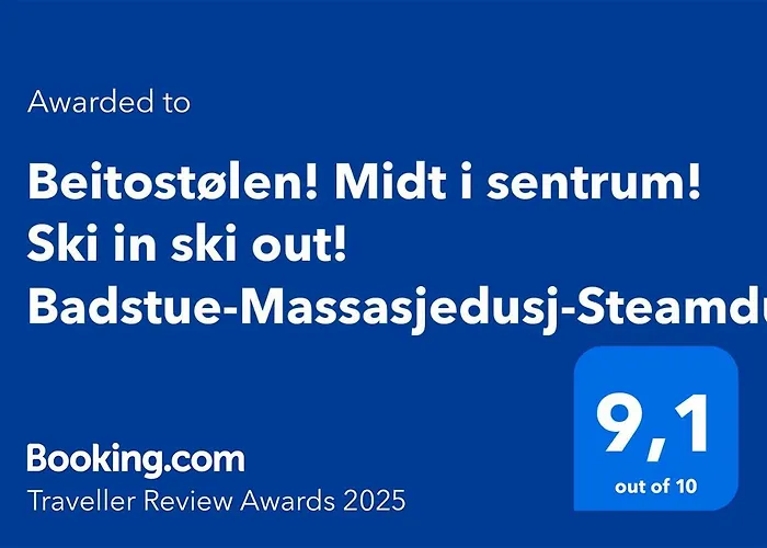 Apartment Beitostolen! Midt I Sentrum! In Out! Badstue-massasjedusj-steamdusj Beitostolen
